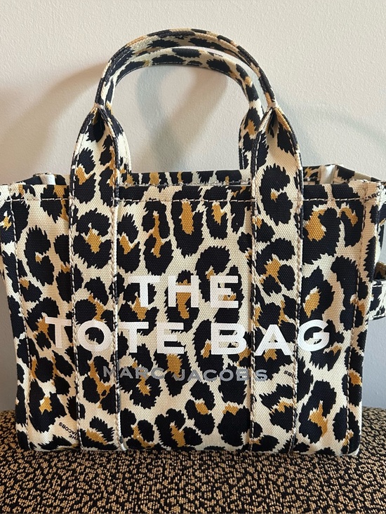Marc Jacobs Handbags - Marc Jacobs Mini The Tote Leopard Print Canvas - Black, Tan, Cream